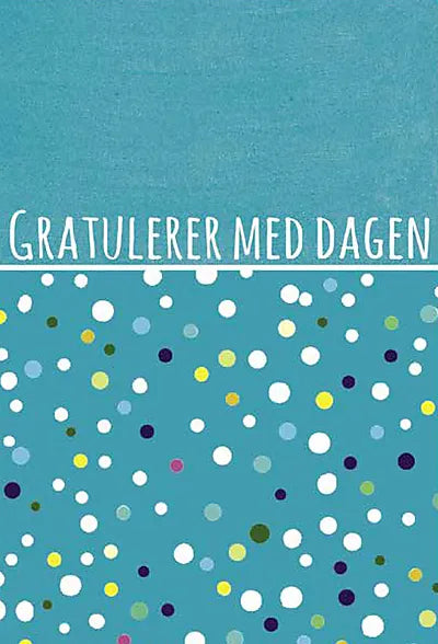 Kort doble gratulerer med dagen